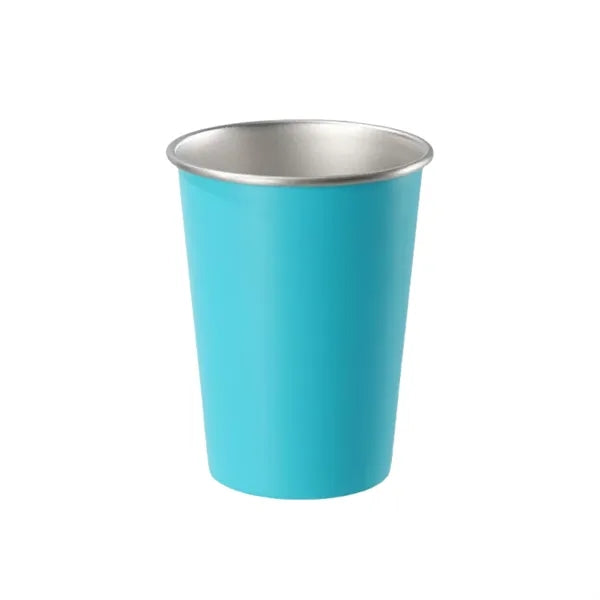12oz Stainless Steel Cups Stackable Metal Drinking Glasses