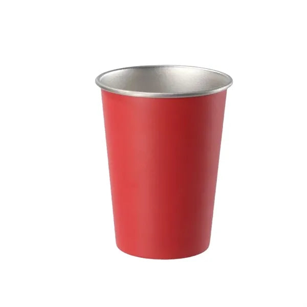 12oz Stainless Steel Cups Stackable Metal Drinking Glasses