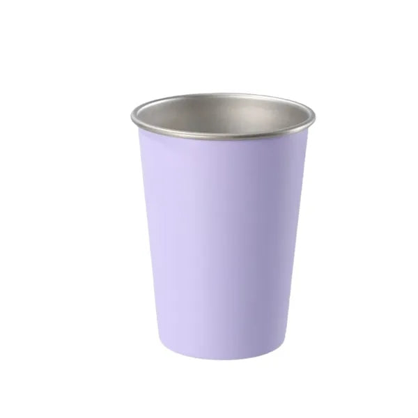 12oz Stainless Steel Cups Stackable Metal Drinking Glasses