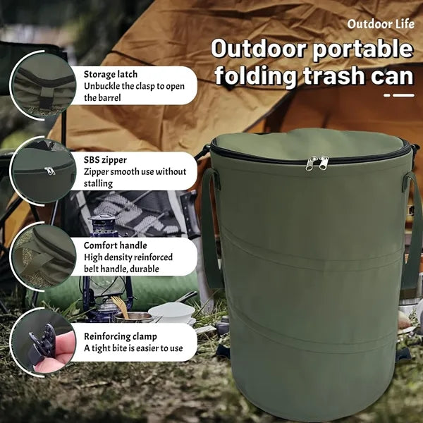 Collapsible 24 Gallons Sorting Clips Trash Can