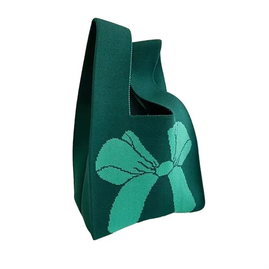 Jacquard Knit Tote Bag