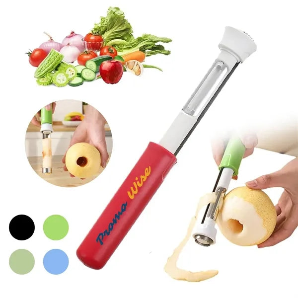 2-In-1 Stainless Steel Retractable Fruit Corer Peeler