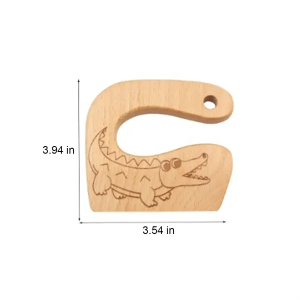 Wooden Children'S Kitchen Seamless Blade Cartoon Toy Knife
