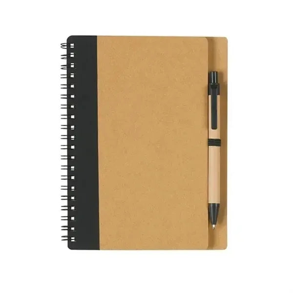 Office Writing Pad Eco-Friendly Spiral Notebook and Pen Set