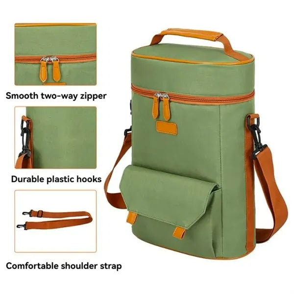 Insulated Wine Cooler Bag Carrier Gift