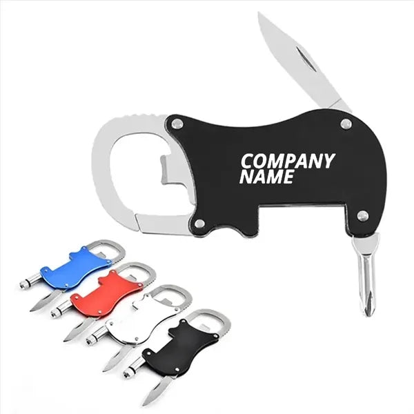 4-in-1 Stainless Steel Carabiner Tool