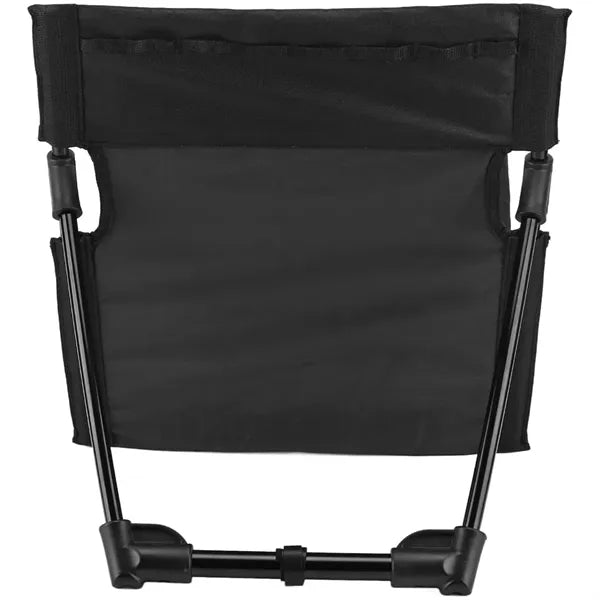 Folding Ground-Hugging Outdoor Chair With V-Shaped Design