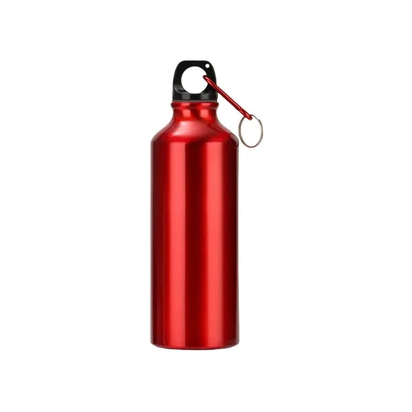 17 Oz. Aluminum Travel Bottle With Carabiner Leak Proof