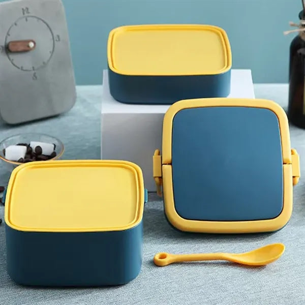 Stackable Lunch Box Utensils Leakproof Bento Container