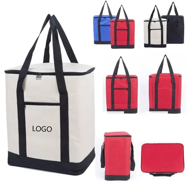 Large Insulated Lunch Box Cooler Tote Bag