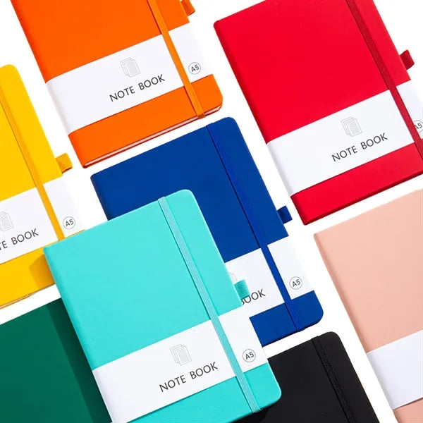 Hardcover A5 Notebook with Debossed or Full Color Print