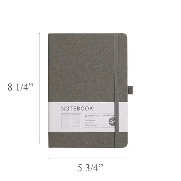Woven-Texture PU A5 Journal with Premium Finish