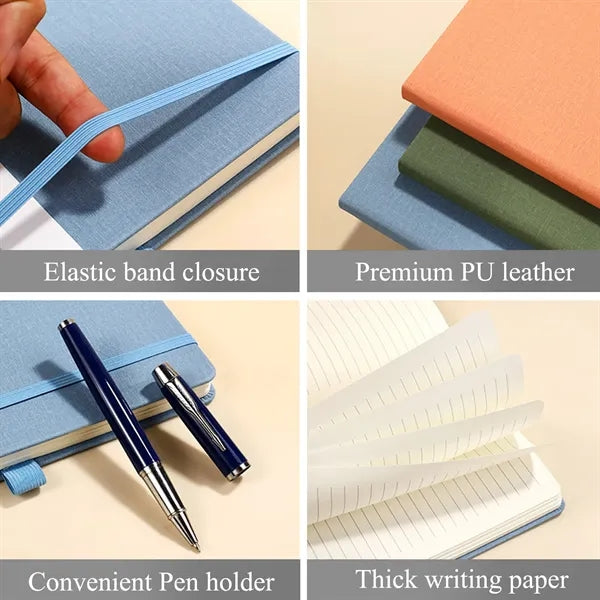 Woven-Texture PU A5 Journal with Premium Finish