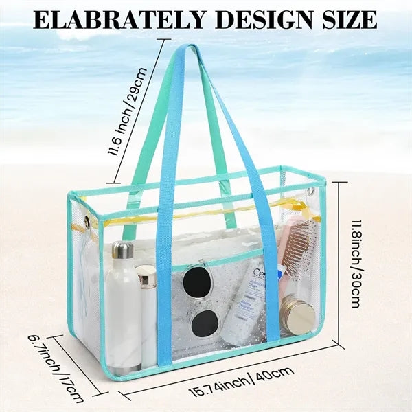 Transparent PVC Beach Tote Bag