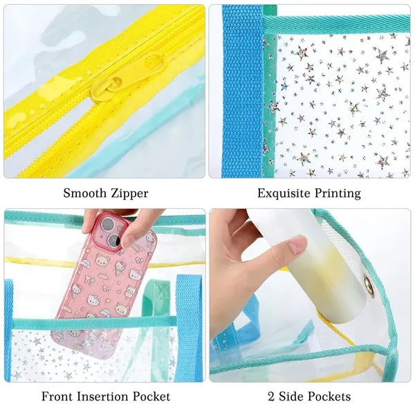 Transparent PVC Beach Tote Bag