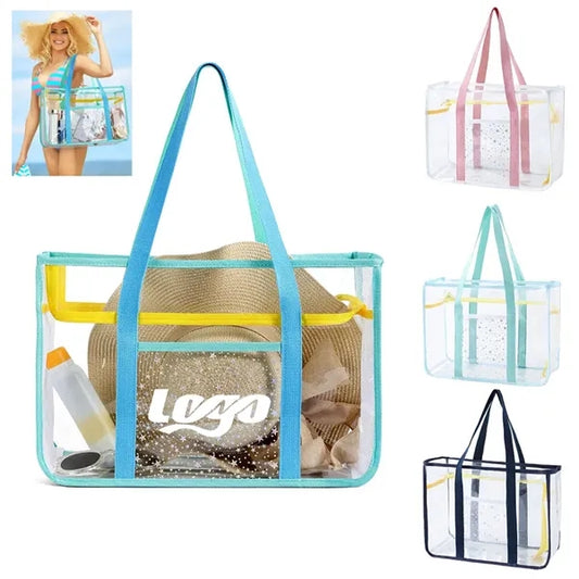 Transparent PVC Beach Tote Bag
