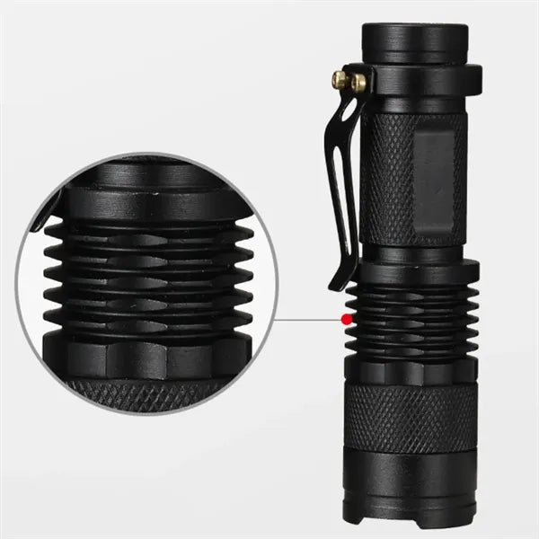 Compact LED Zoom Flashlight for Outdoor
