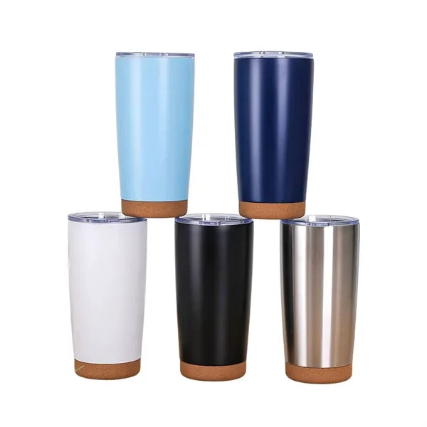 EcoChill Stainless Steel Tumbler with Cork Bottom