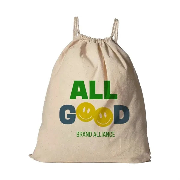 Overlook Organic 6oz Cotton Drawstring Backpack