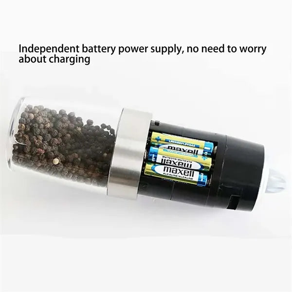 Electric Pepper And Salt Grinder Modern Stainless Steel Mill