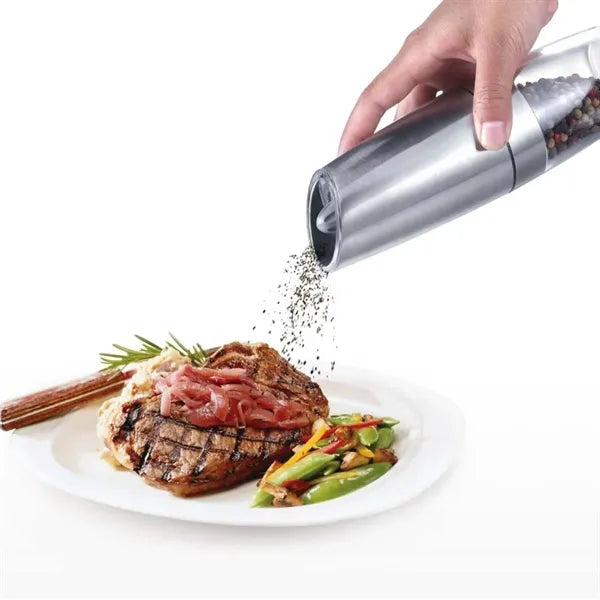 Electric Pepper And Salt Grinder Modern Stainless Steel Mill