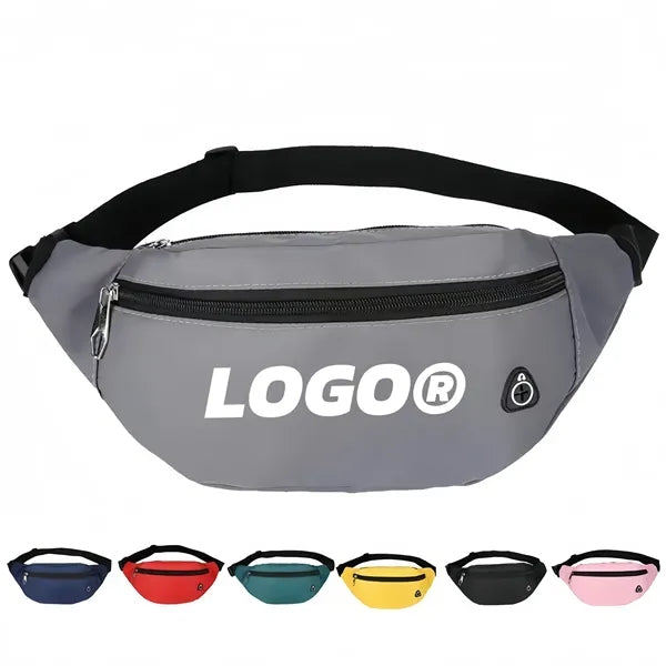 Water Resistant Waist Bag Adjustable Strap For Travel Sport