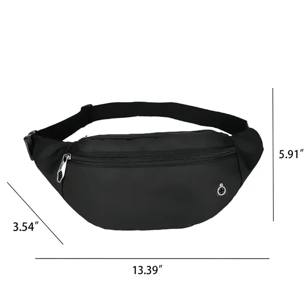 Water Resistant Waist Bag Adjustable Strap For Travel Sport