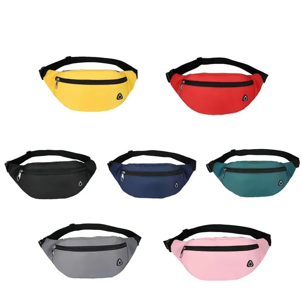 Water Resistant Waist Bag Adjustable Strap For Travel Sport