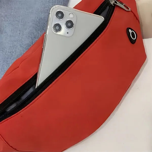 Water Resistant Waist Bag Adjustable Strap For Travel Sport