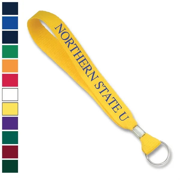 5/8" Custom Wrist Lanyard Keychains