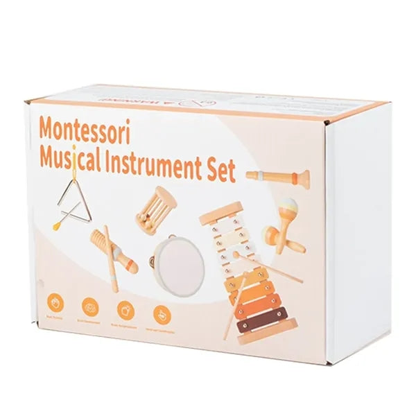 Wooden Musical Instrument Set for Kids