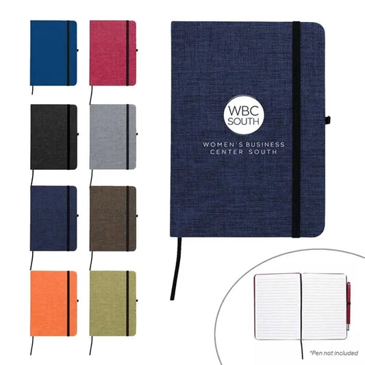 RPET Heathered Journal with pen loop