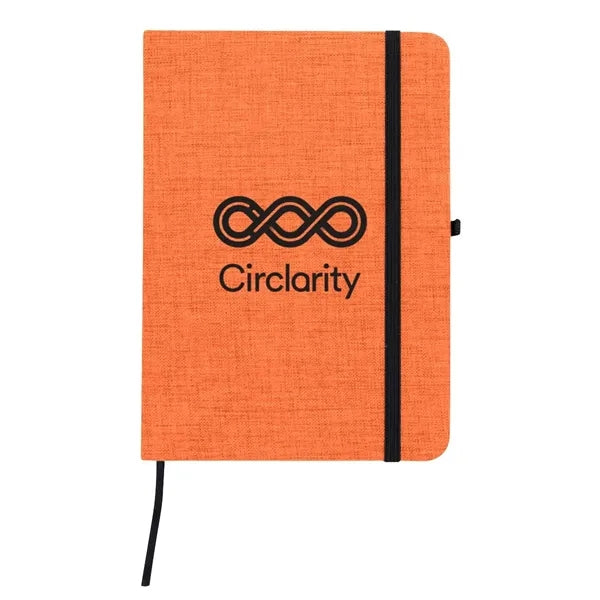 RPET Heathered Journal with pen loop