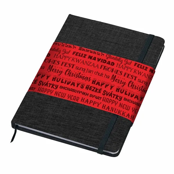 RPET Heathered Journal with pen loop