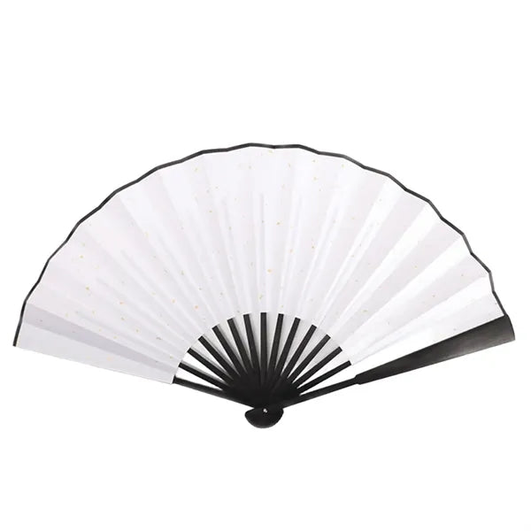 Folding Handheld Fan w/ Large Print Surface