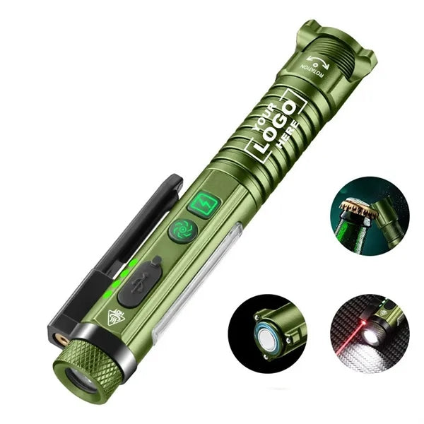 Pen-Style Flashlight w/ Rechargeable Battery
