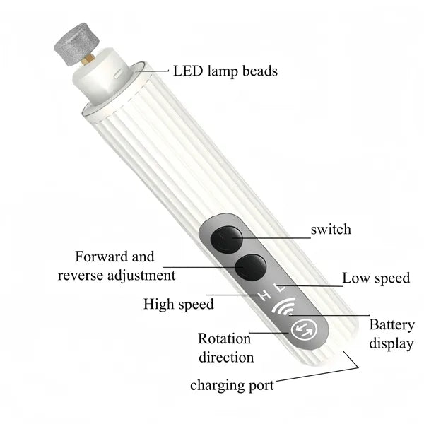 Pet Nail Grinder With LED Light Free Shipping