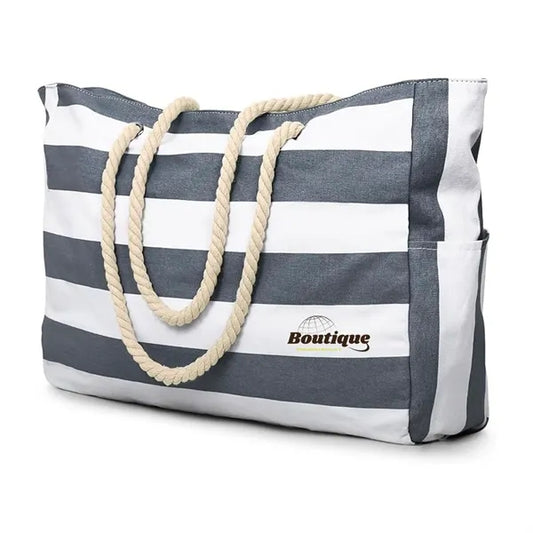 Beach Waterproof Tote Bag with Zipper Design
