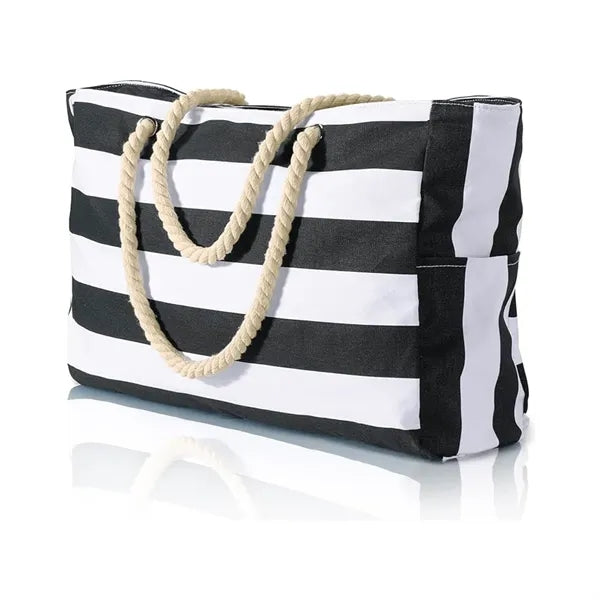 Beach Waterproof Tote Bag with Zipper Design