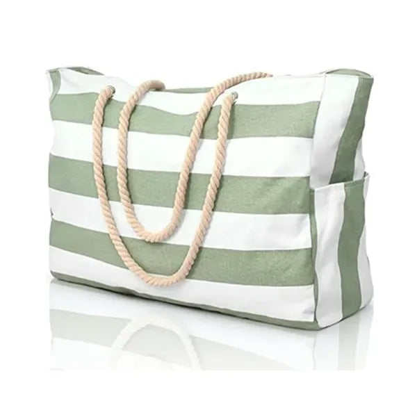 Beach Waterproof Tote Bag with Zipper Design