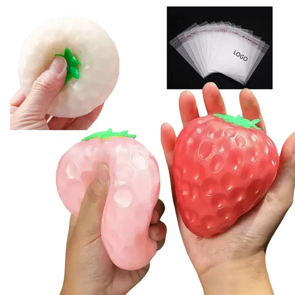 Light Sensitive Strawberry Stress Toy Free Shipping
