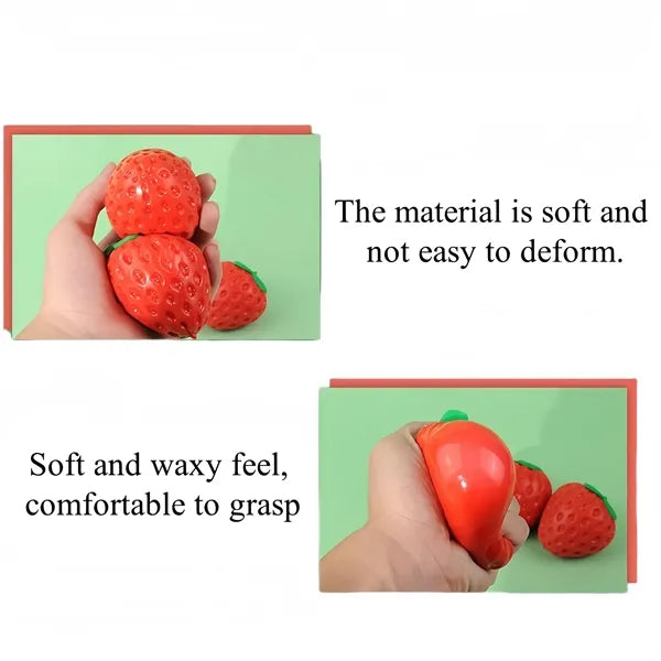 Light Sensitive Strawberry Stress Toy Free Shipping