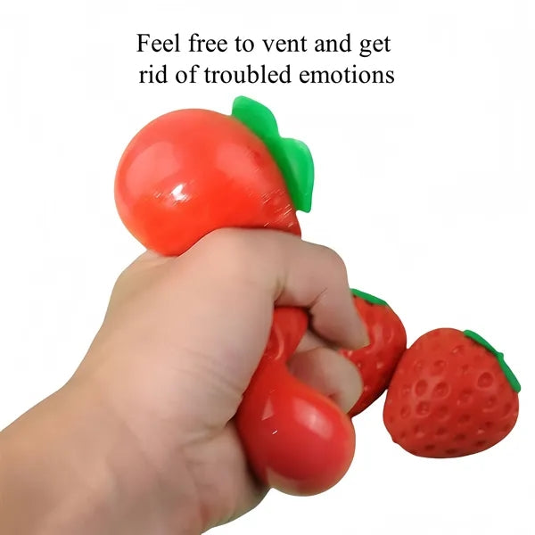 Light Sensitive Strawberry Stress Toy Free Shipping