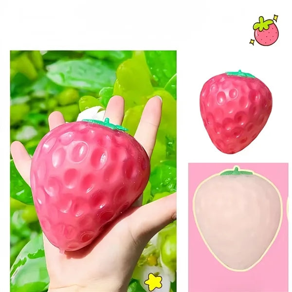 Light Sensitive Strawberry Stress Toy Free Shipping