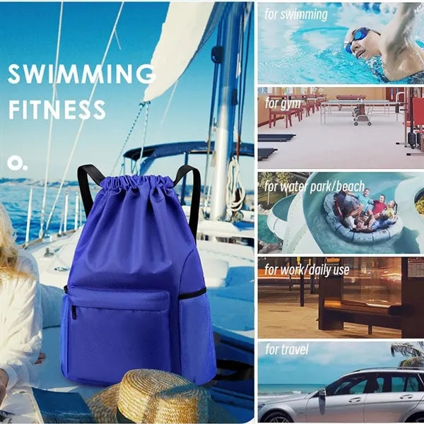 Large Capacity Drawstring Wear-Resistant Waterproof Backpack