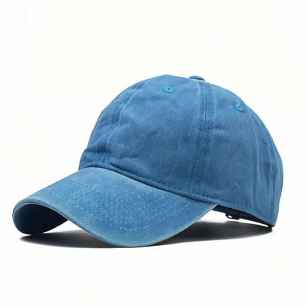 Washed Distressed Embroidered Baseball Cap Vintage Dad Hat
