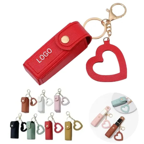 Mini Lipstick Bag Keychain With Mirror