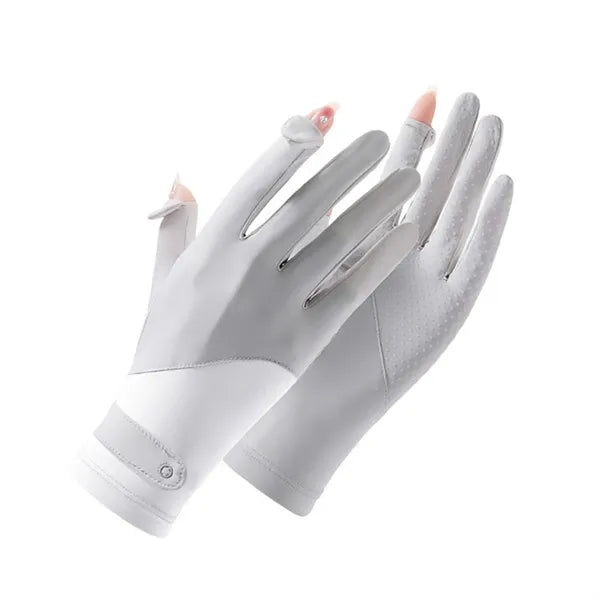Touchscreen Full Finger Ice silk Gloves
