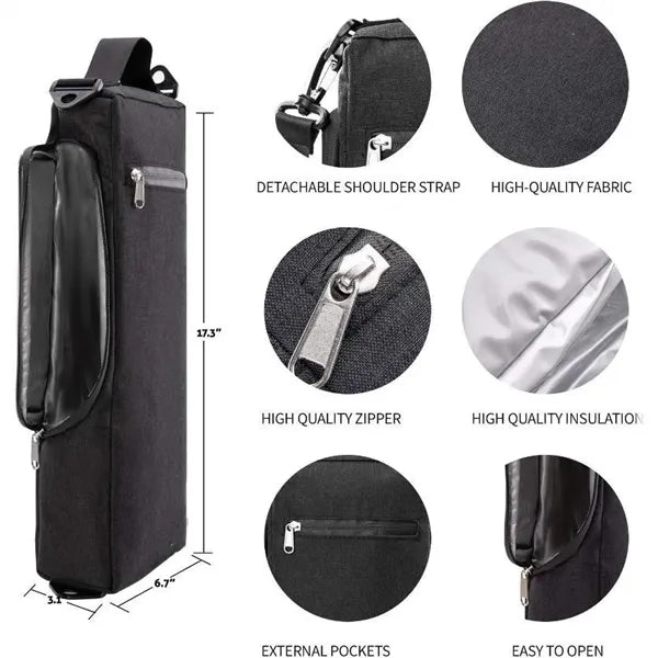 Golf Cooler Bag-6 Pack Can or 2 Wine Bottle Insulated Carrie