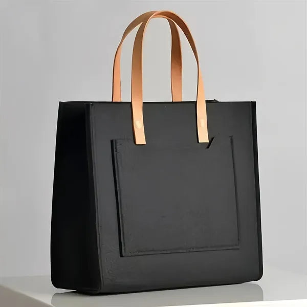 Stylish Felt Tote Bag for Office Commutes